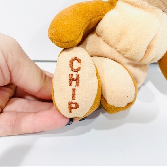 NWT Disney’s Chip 7” Bean Bag Plush - Picture 4 of 8